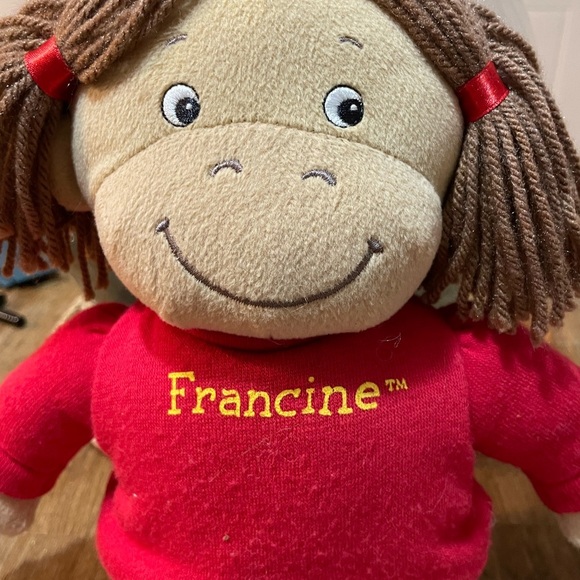 Francine Eden Arthur Stuffed Plush Doll PBS Marc Brown Vintage 90s RARE 10" - Picture 2 of 6